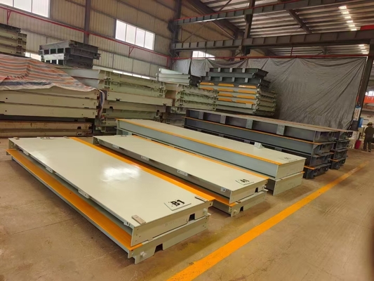 Ponte de pesagem de placas lisas de caminhão com tela LED dentro de -10C 50C