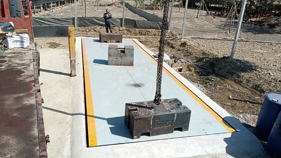 Balanças subterrâneas para caminhões de carga pesada 100 t
